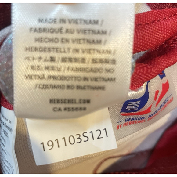 Herschel Belt Bag Chicago Bulls NBA Red Fanny Pack Clip Adjustable Basketball - Picture 12 of 15